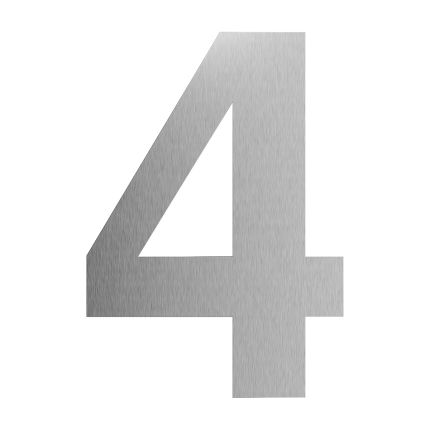 GPF Huisnummers XXL - 400mm - RVS