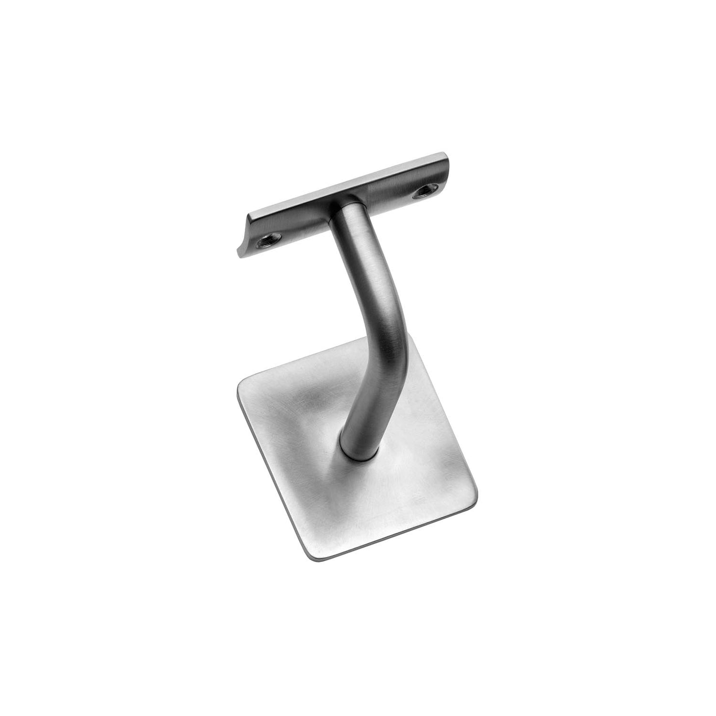 Intersteel Leuninghouder met vlak of hol zadel op vierkant rozet - RVS