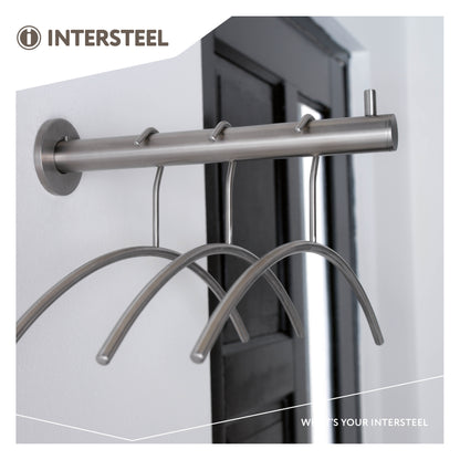 Intersteel Garderobersteun incl. 3 kledinghangers - RVS | 455 mm breed