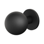 GPF  Voordeurknop kogel op rond rozet - zwart