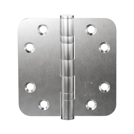 Ball bearing hinge rounded 3.5" (89x89x2.5mm) | Intersteel | black