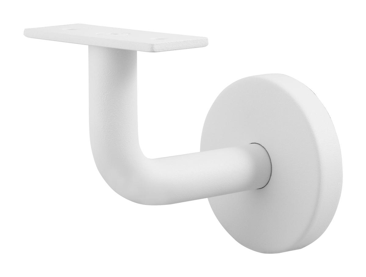 GPF Leuninghouder met vlak zadel op verdekt rozet - wit