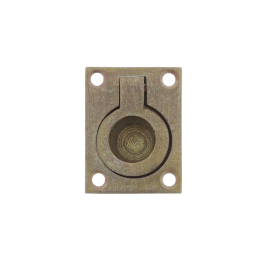 Intersteel Luikring 50x39mm - messing getrommeld