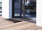 RiZZ Deurmat outdoor - zwart / teak (div. afmetingen)