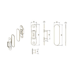 Dynamic Magnetische Deursluiter | Hardbrass | Zwart