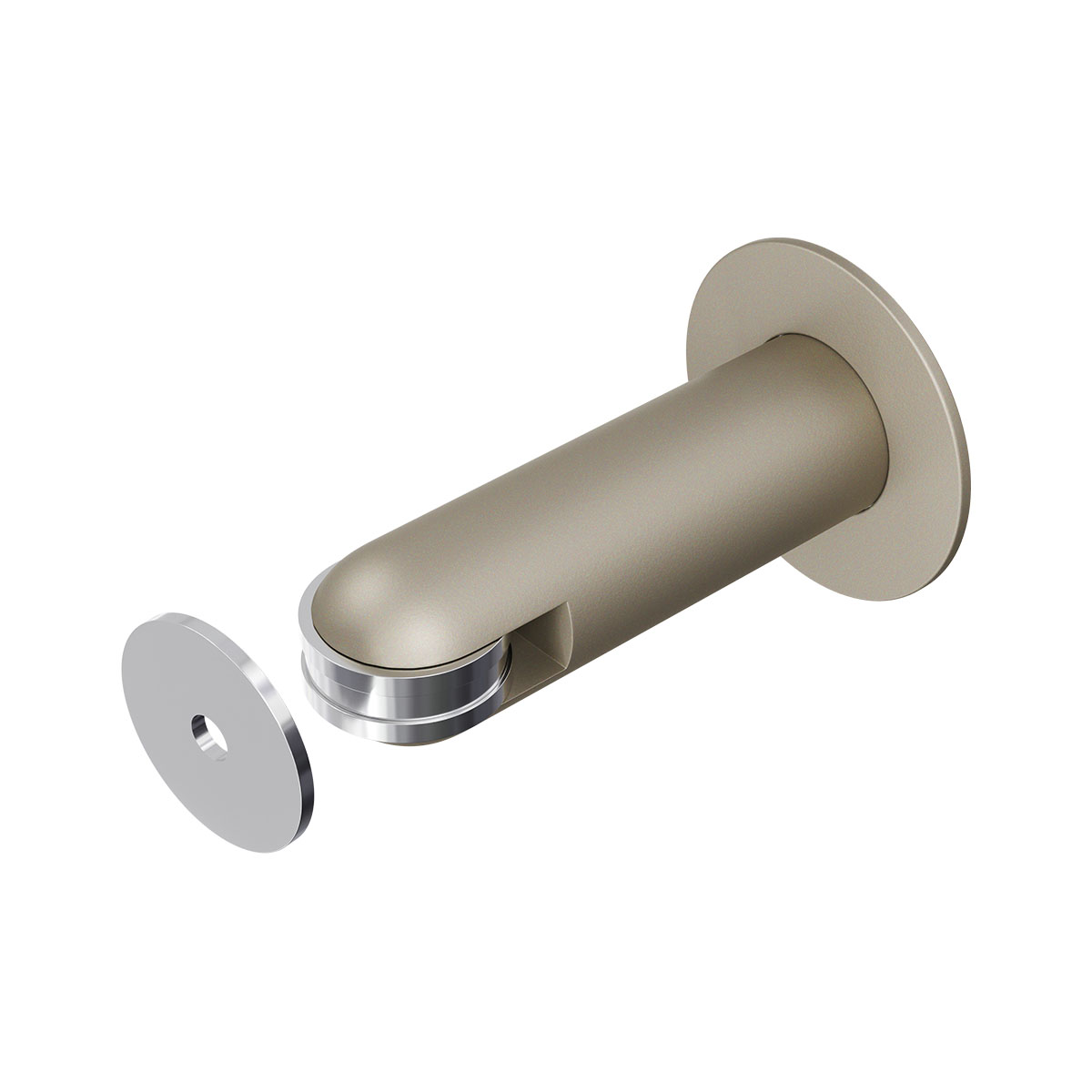 GPF Magnetische deurvastzetter voor wandmontage – champagne