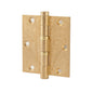 Hardbrass Kogelscharnier 89x89 - messing getrommeld