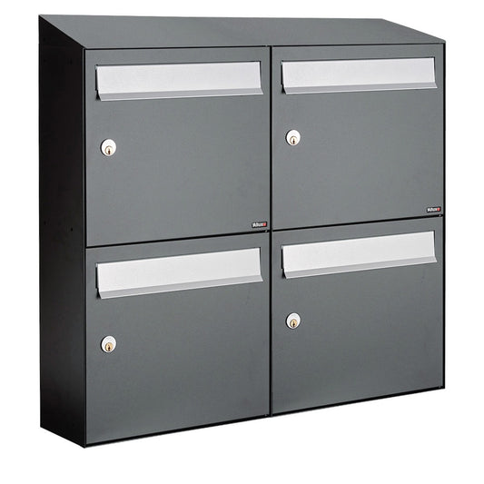 Flow Set 2-breed, 2-hoog Met Dak Antraciet