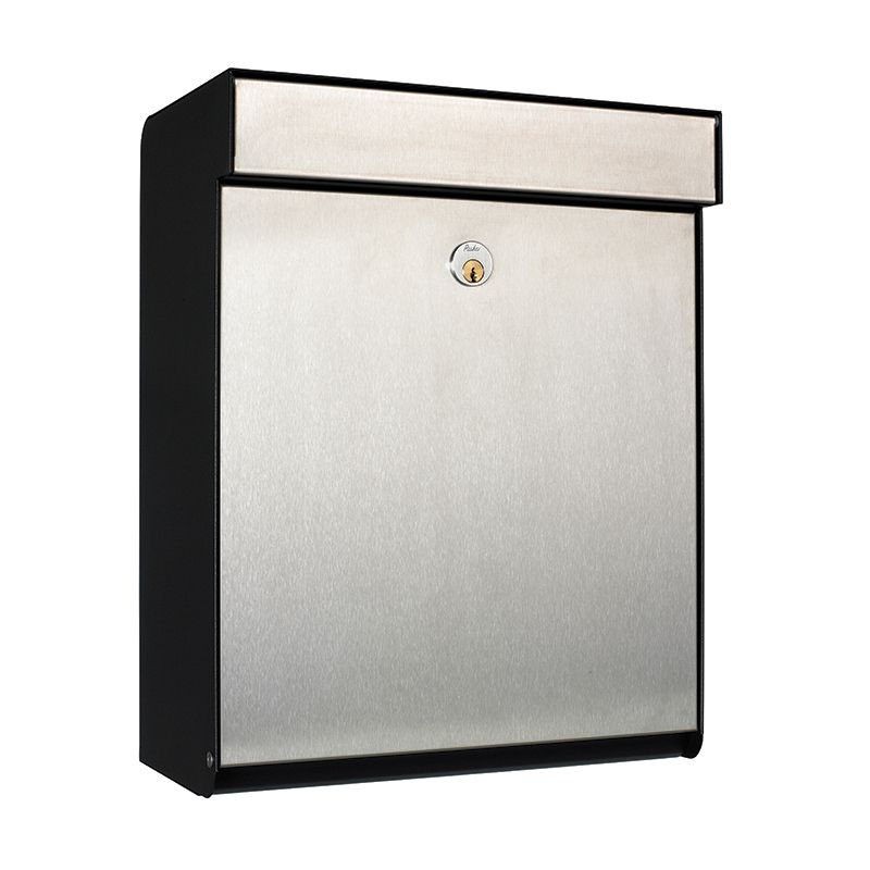 Brievenbus Grundform Zwart/inox
