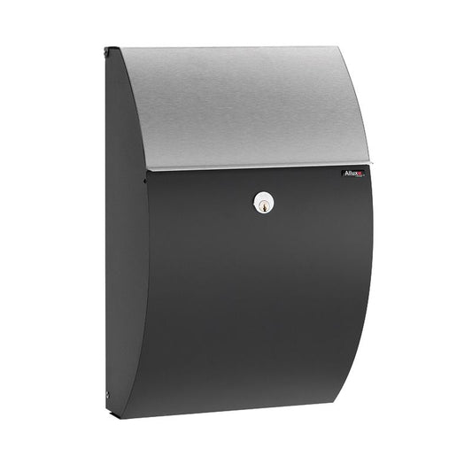 Brievenbus 7000 Zwart/rvs Klep