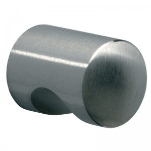 Meubelknop Cilinder geschuurd RVS Hardbrass