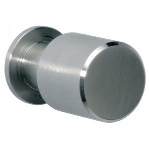 Meubelknop Zuil geschuurd RVS Hardbrass