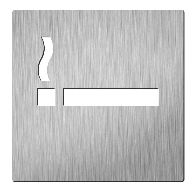 Pictogram roken vierkant RVS – deurbordje