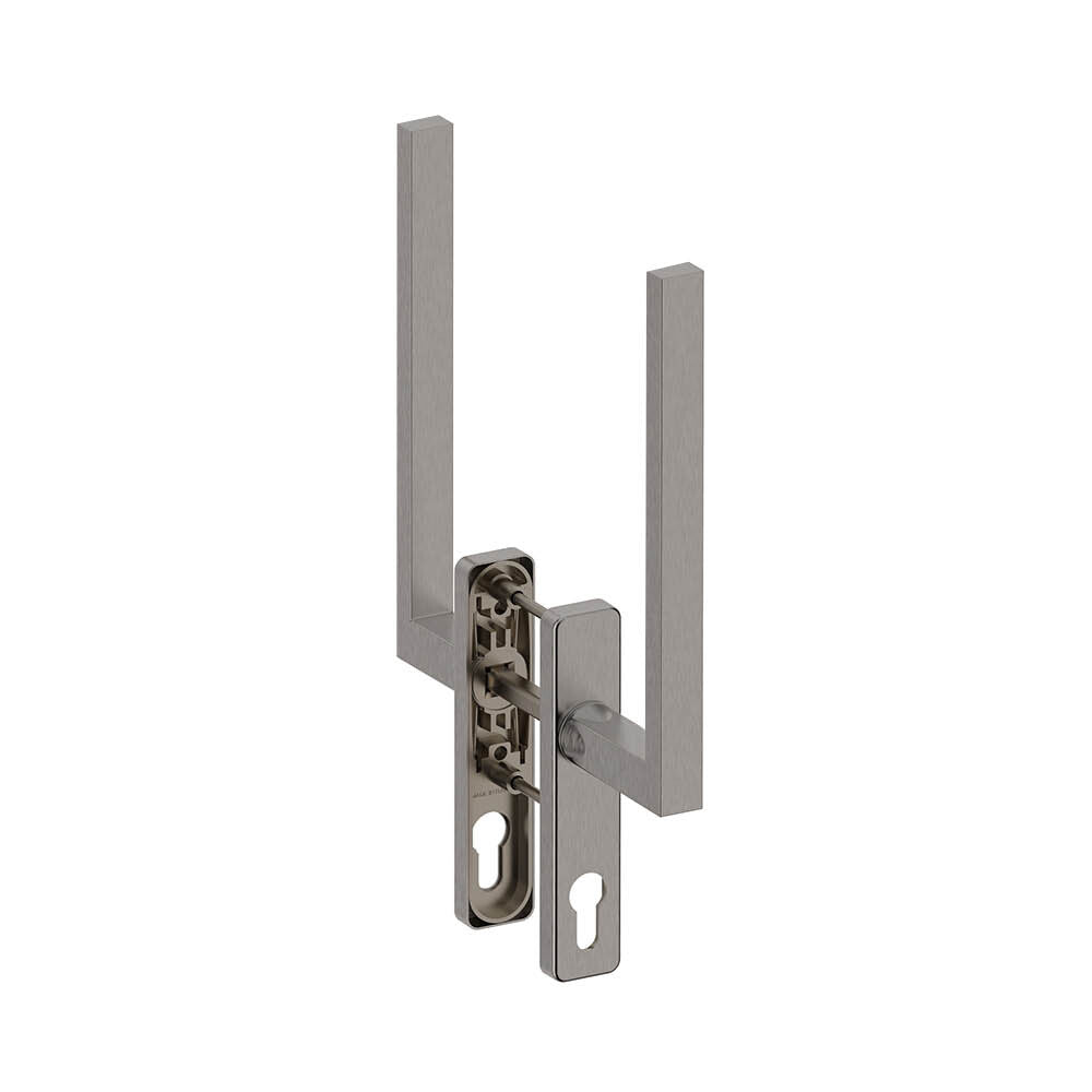 Hefschuifbeslag Phoenix haaks RVS Hardbrass