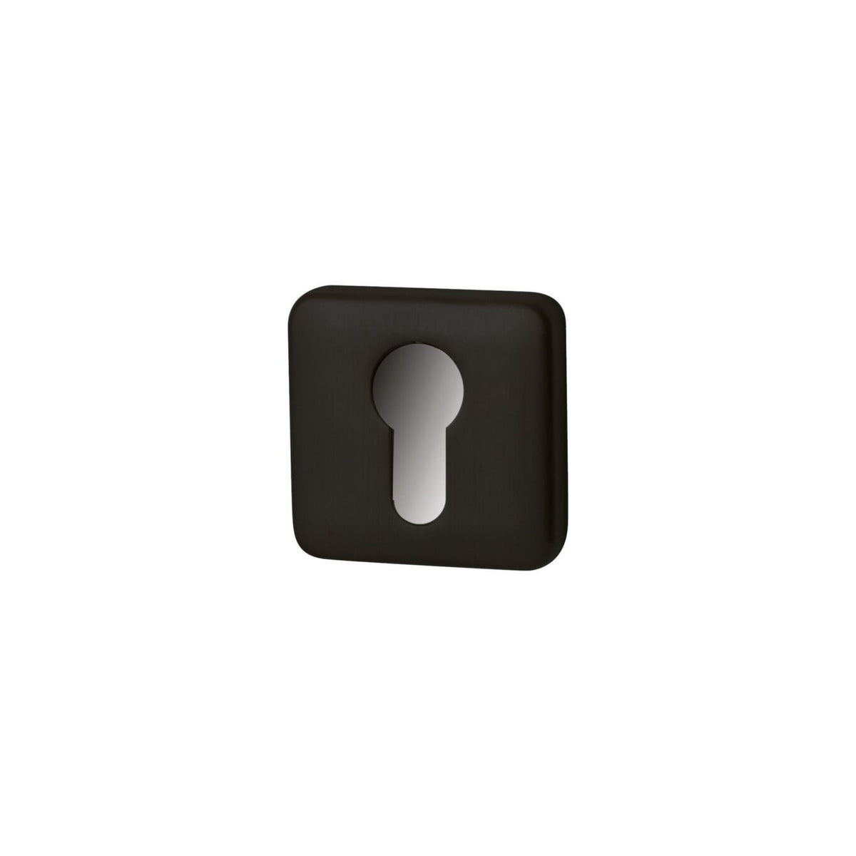 Qbe cilinderrozet PUURzwart Hardbrass