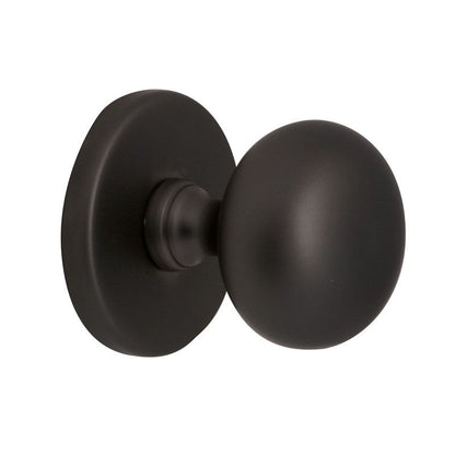 Voordeurknop Iris 56 mm zwart