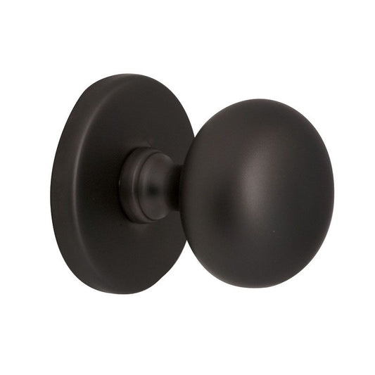 Voordeurknop Iris 56 mm zwart
