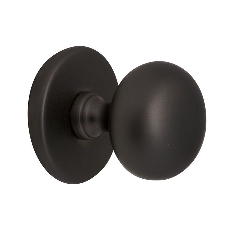 Voordeurknop Iris 72 mm zwart