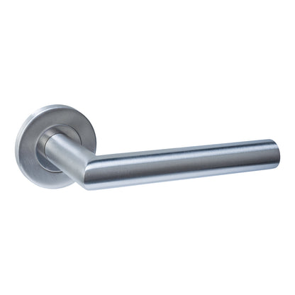 Intersteel Deurklinken L-haaks rond op rozet - RVS