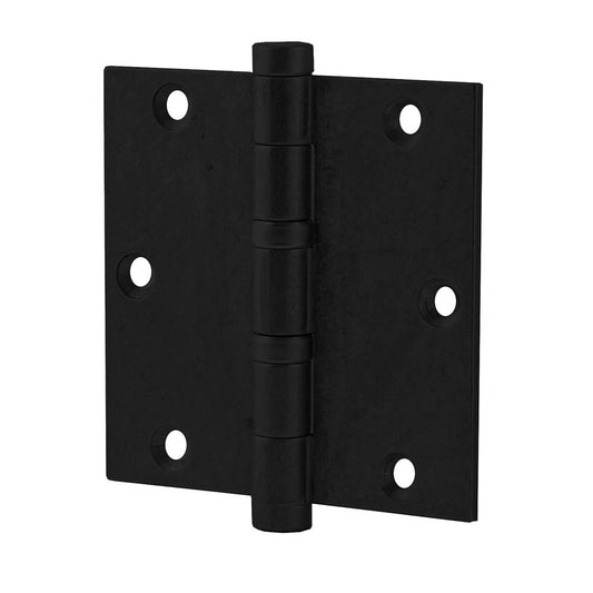 Hardbrass Kogelscharnier 89x89 - zwart