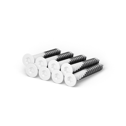 Setje schroeven voor paumelles wit (8 stuks) | GPF
