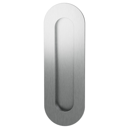 GPF Schuifdeurkom ovaal 180x60mm - RVS