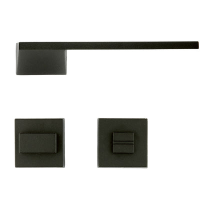 GPF Door Handles L-Hook Matte Black | Design Stainless Steel Rosette