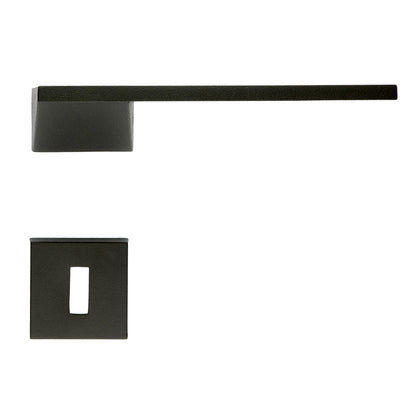 GPF Door Handles L-Hook Matte Black | Design Stainless Steel Rosette