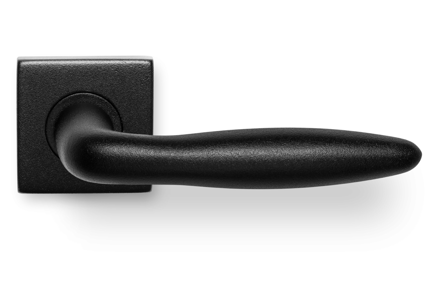 AVJD Deurkrukken Sigaar-model op vierkant rozet - zwart