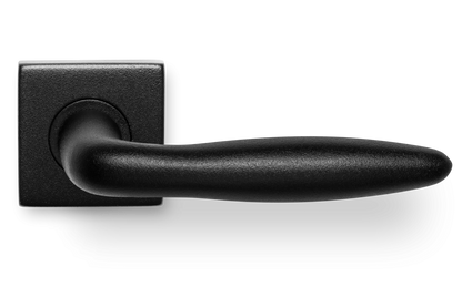 AVJD Deurkrukken Sigaar-model op vierkant rozet - zwart