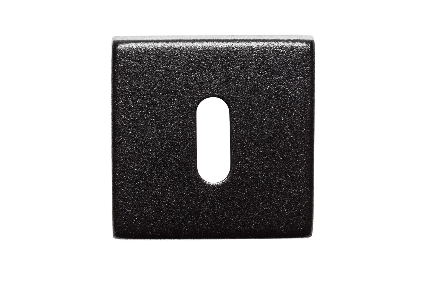 AVJD Deurklinken L-haaks op vierkant rozet - zwart