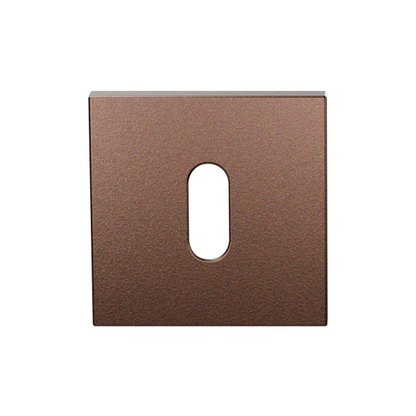 GPF Door handles L-bend on rosette - Dark brown