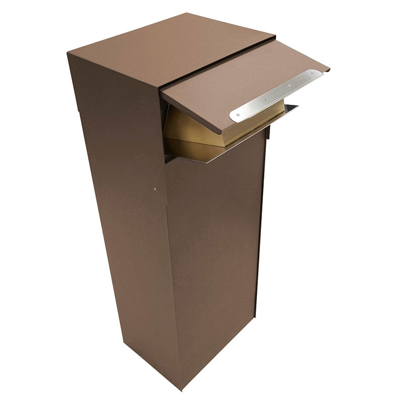 Stoer! Pakket-brievenbus achteruitname - cortenstaal-look