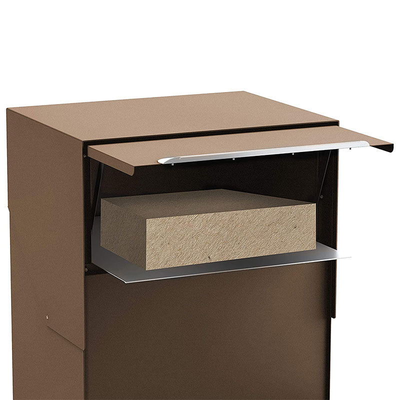 Stoer! Pakket-brievenbus achteruitname - cortenstaal-look