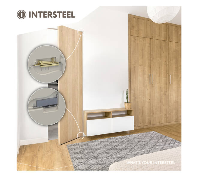 Intersteel Taatsscharnier t.b.v. houten deuren - zwart