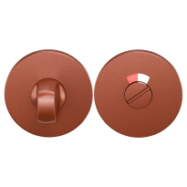 GPF Deurklinken U-model op rozet - terracotta