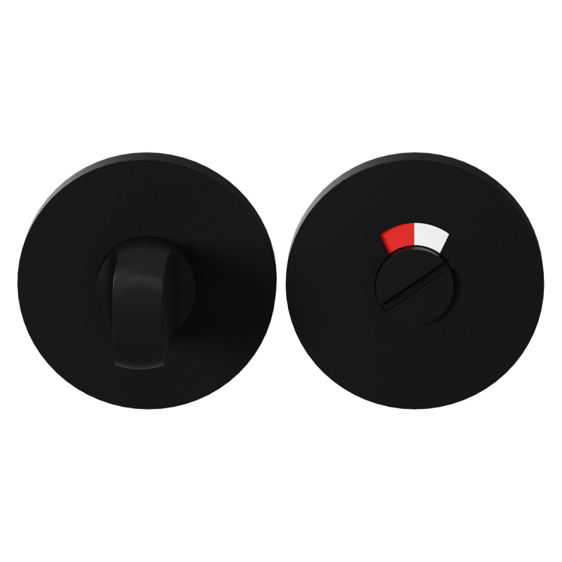 GPF Türgriffe L-Haken Mattschwarz | Design Edelstahl-Rosette