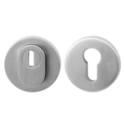 GPF Veiligheidsrozetten rond met kerntrekbeveiliging - RVS