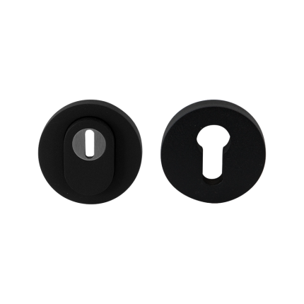 GPF Veiligheidsrozetten rond met kerntrekbeveiliging - zwart