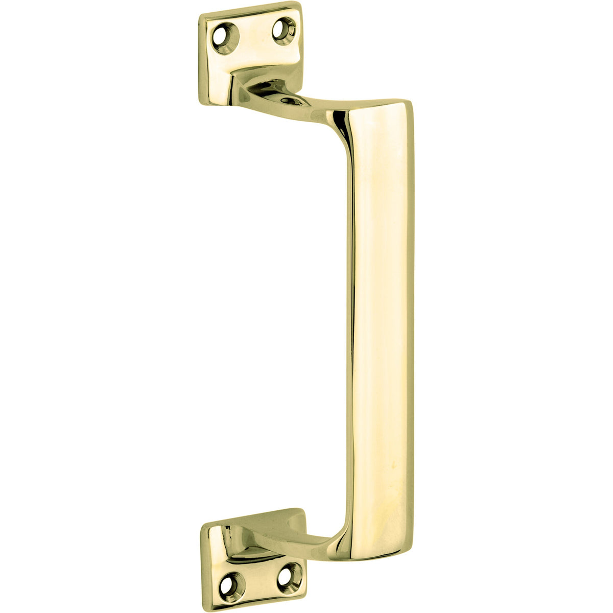 Deurgreep Art-Deco verkropt messing gelakt