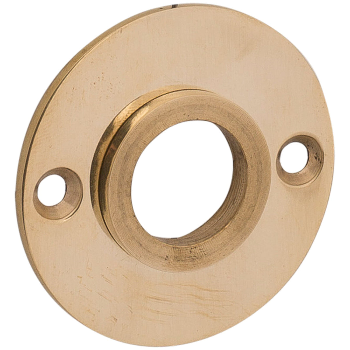 Krukrozetten ø40 mm Chemin de Fer messing onbehandeld