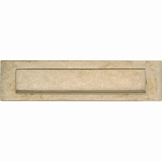 Briefplaat rechthoek Mi Satori antiek messing