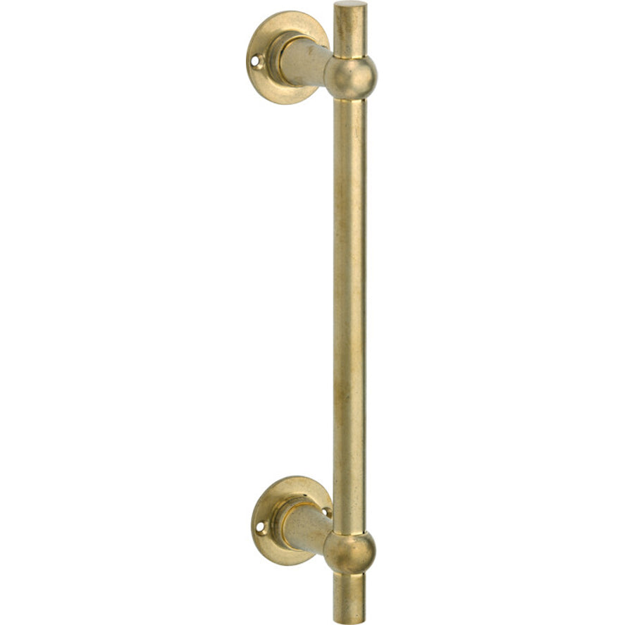 Deurgreep Chemin de Fer 300 × 16 mm antiek messing