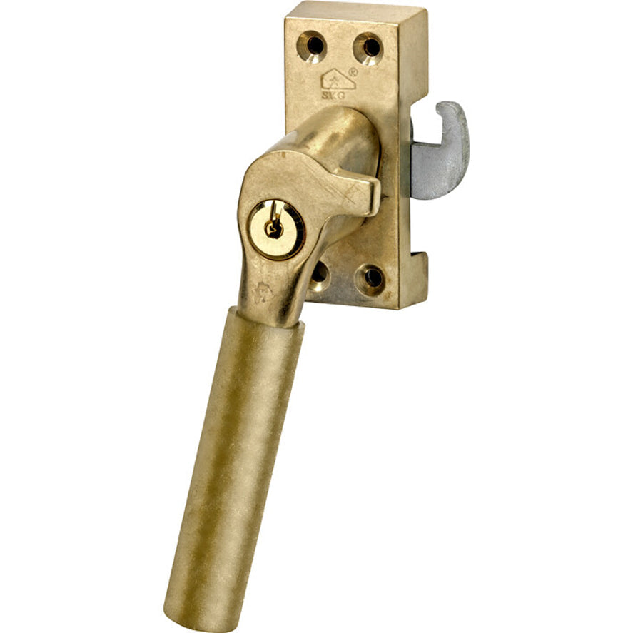 Raamsluiting Bauhaus SKG antiek messing links