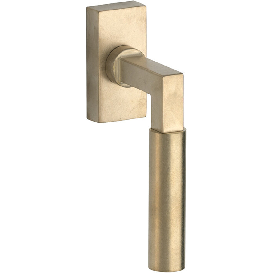 Draaikiepgarnituur Bauhaus antiek messing standaard