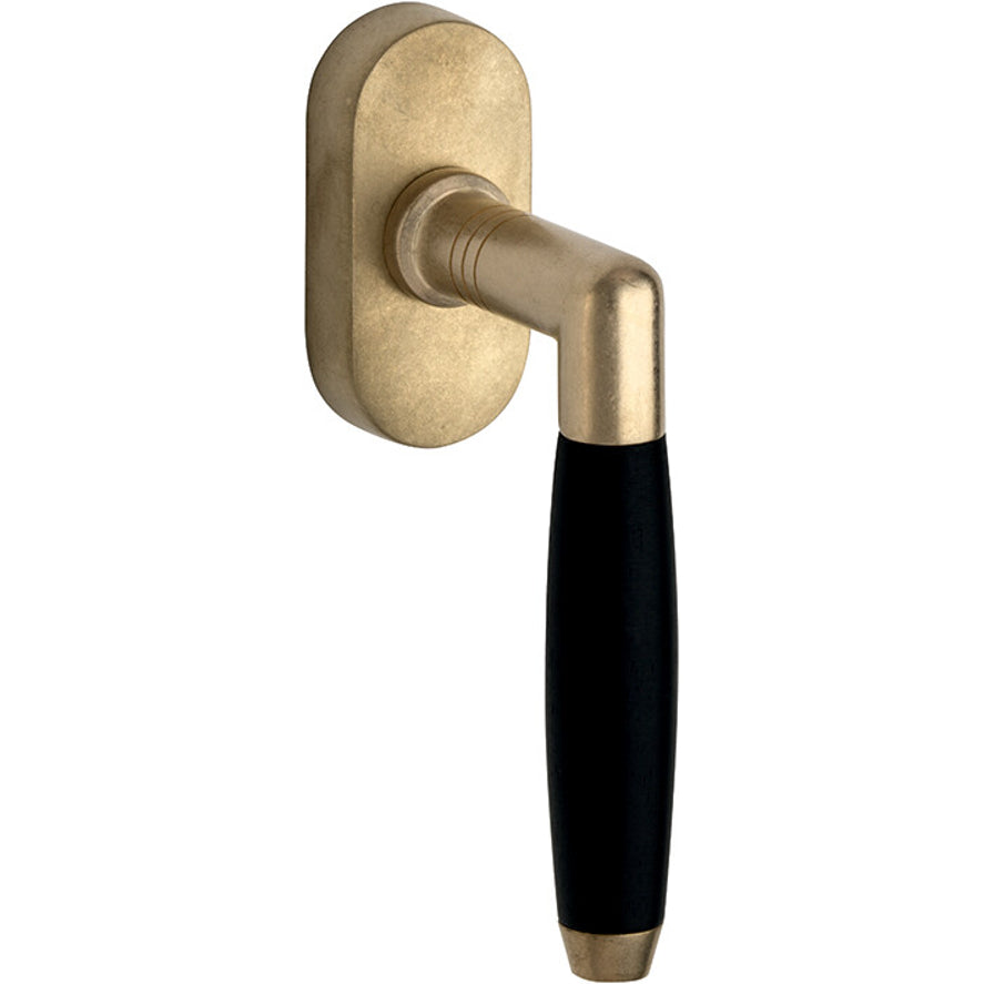 Draaikiepgarnituur Ton antiek messing