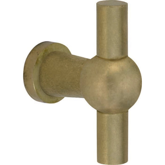 Meubelknop Chemin de Fer 47 × 9 mm antiek messing