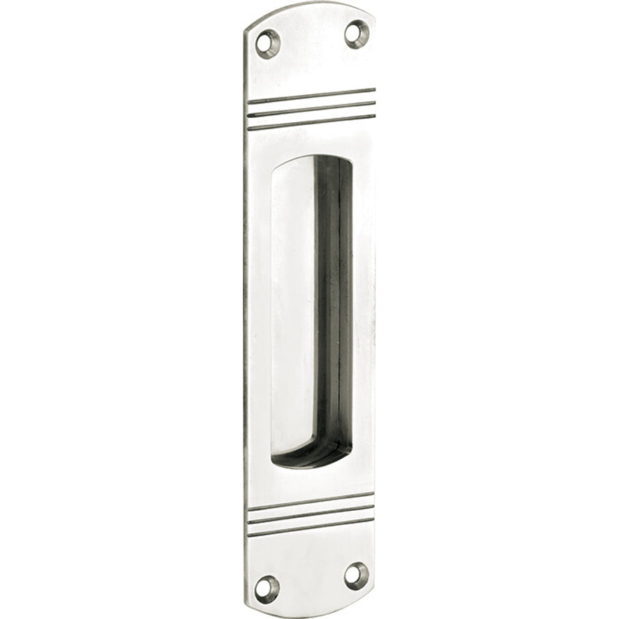 Schuifdeurkom Art-deco Mi Satori glanzend nikkel