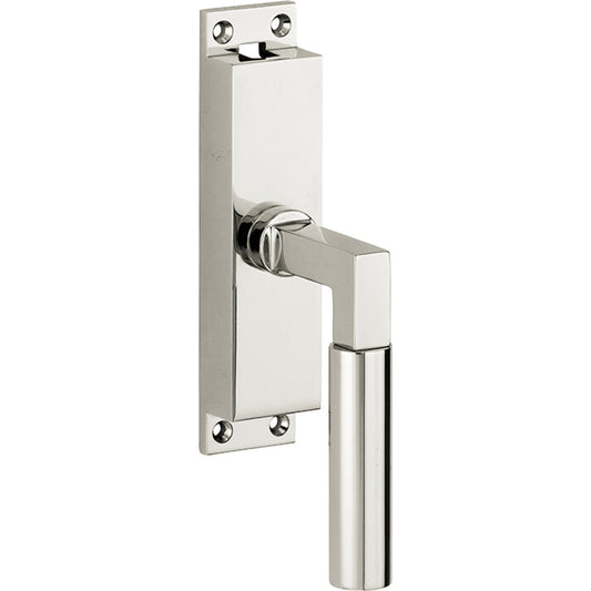 Krukespagnolet Bauhaus glanzend nikkel links