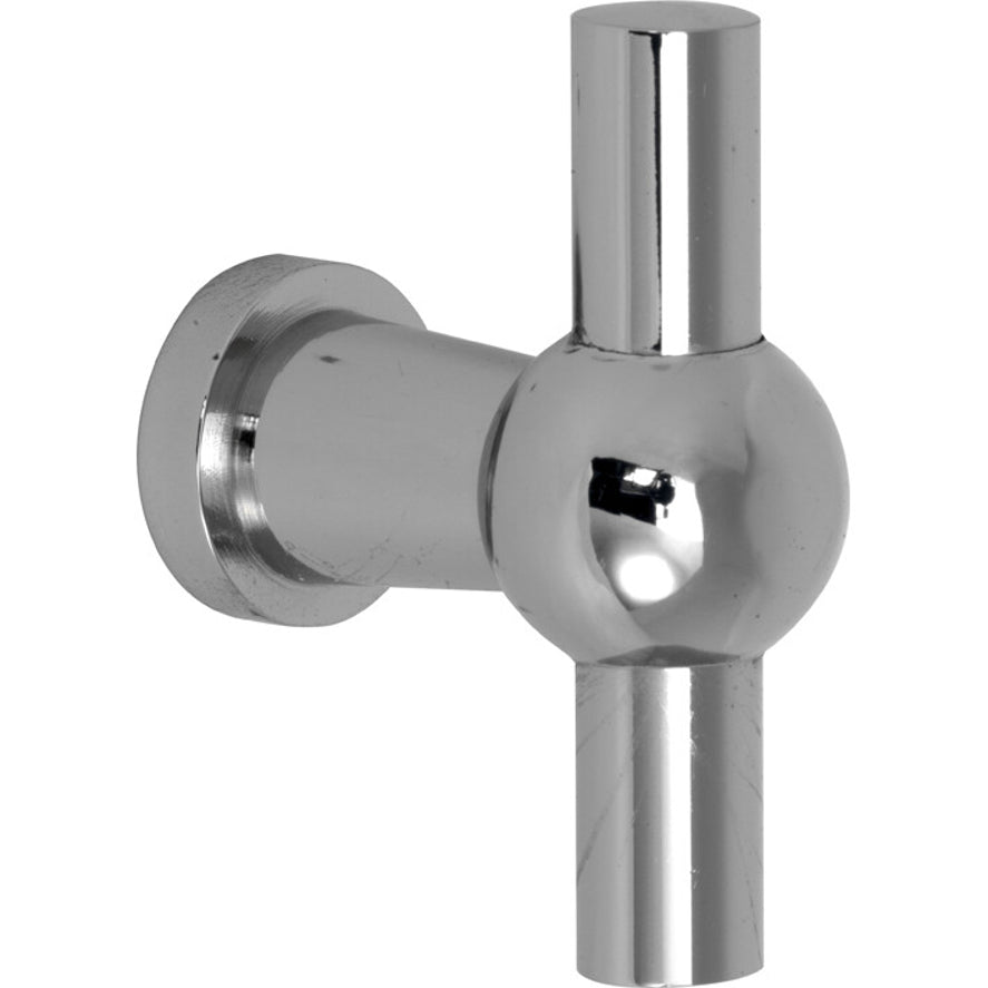 Meubelknop Chemin de Fer 58 × 10 mm glanzend nikkel